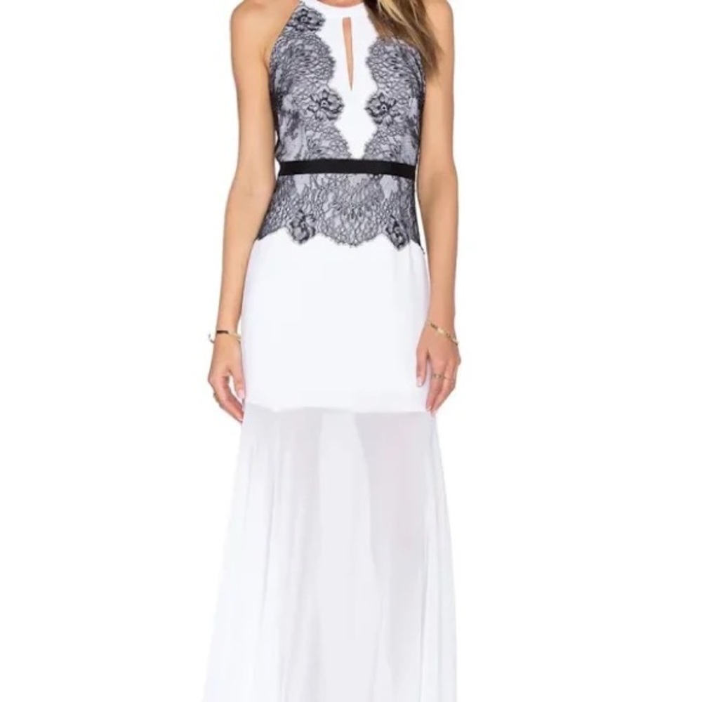 BCBG MAXAZRIA ORIGINAL Georgiana Lace Maxi Dress